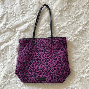 Vera Bradley leopard tote bag